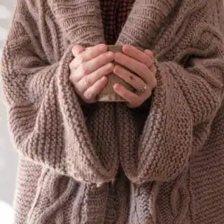 heavy sweater cardigan