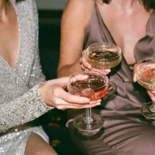 sequins part wrap dress