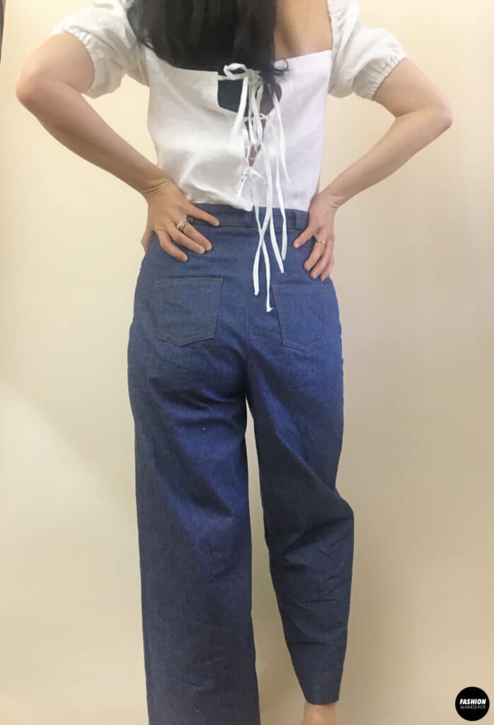 Ari denim jeans back view Ari denim jeans back view