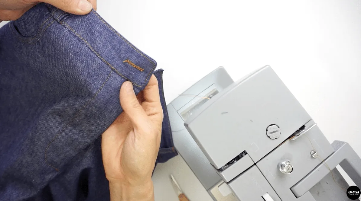 Stitch the buttonhole