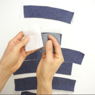 How do you use fabric as interfacing