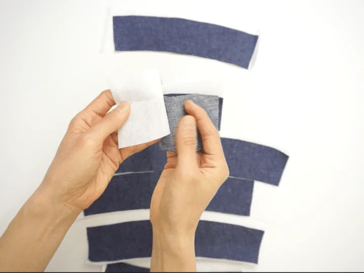 How do you use fabric as interfacing