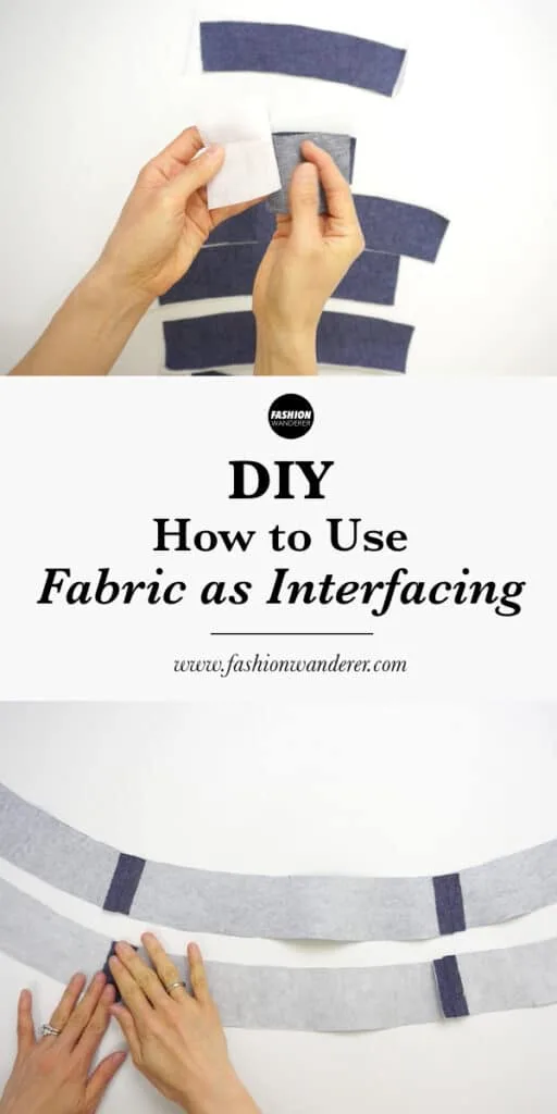 How to use fabric as interfacing