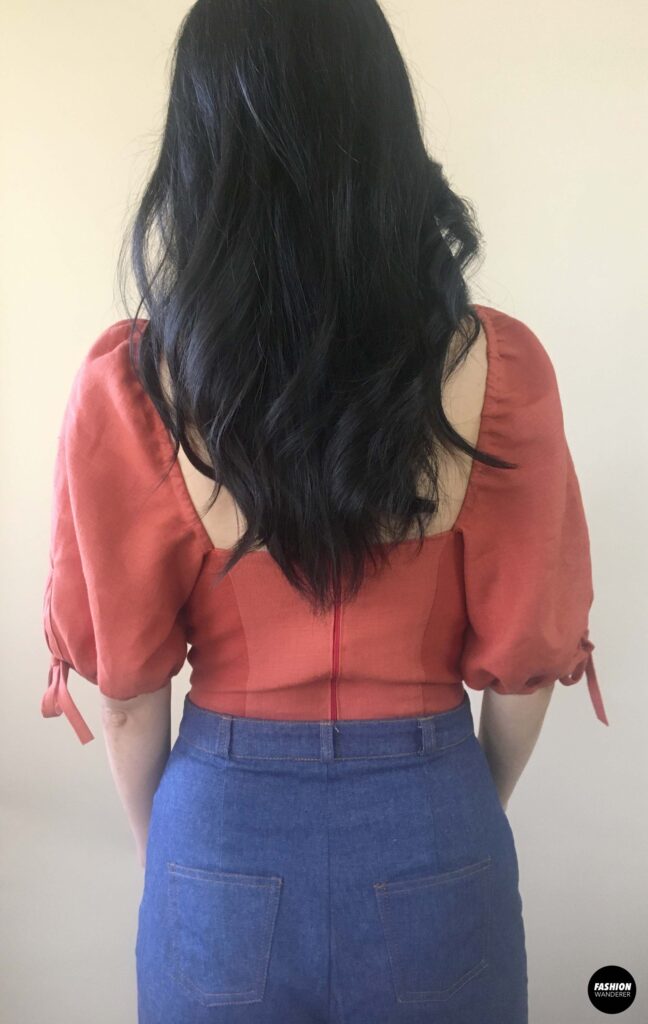 Lola Bustier Top Back View Lola Bustier Top Back View