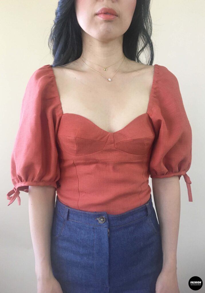 Lola Bustier Top Front View Lola Bustier Top Front View