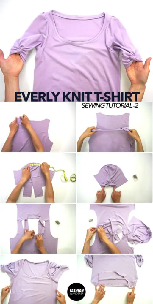 Everly puff sleeve t-shirt tutorial