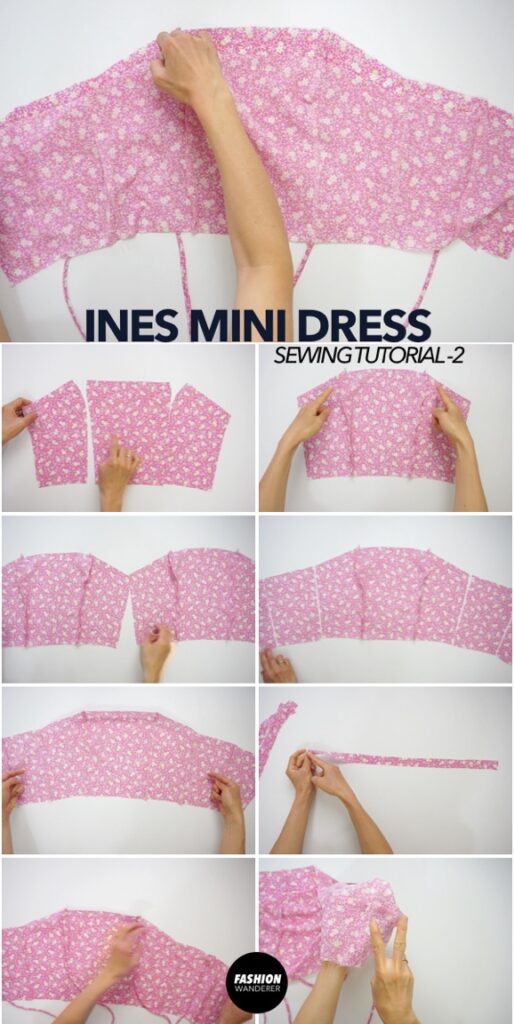 Ines dress sewing step by step