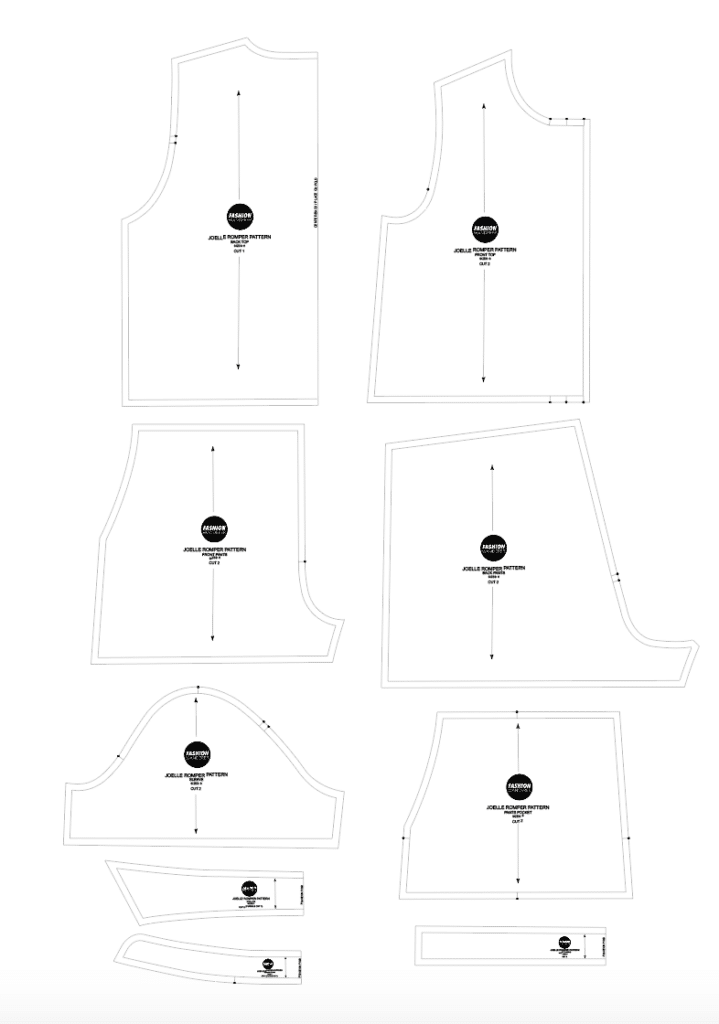 Joelle romper sewing pattern Joelle romper sewing pattern