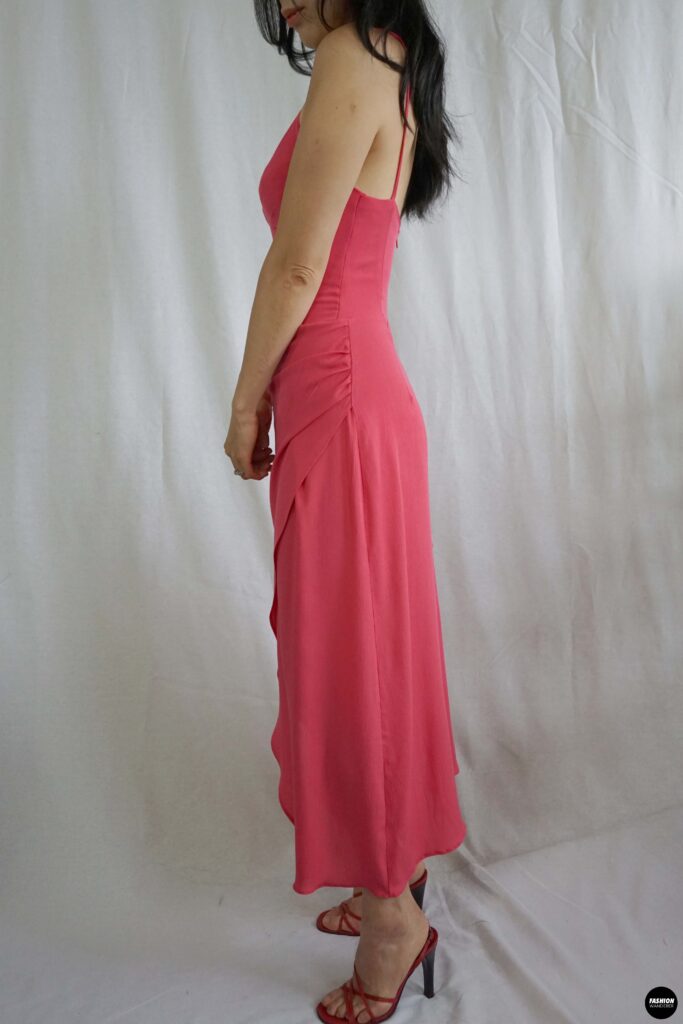 Vera bustier midi dress sideview Vera bustier midi dress sideview