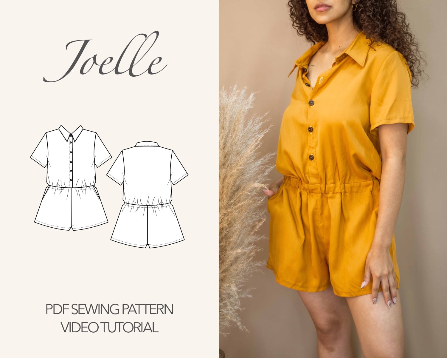 Joelle Romper Tutorial | DIY Button Front Romper – Fashion Wanderer