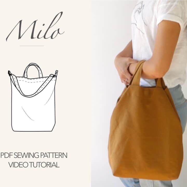 DIY Tote Bag Tutorial (Bag PDF Sewing Pattern and Video!) – Fashion ...