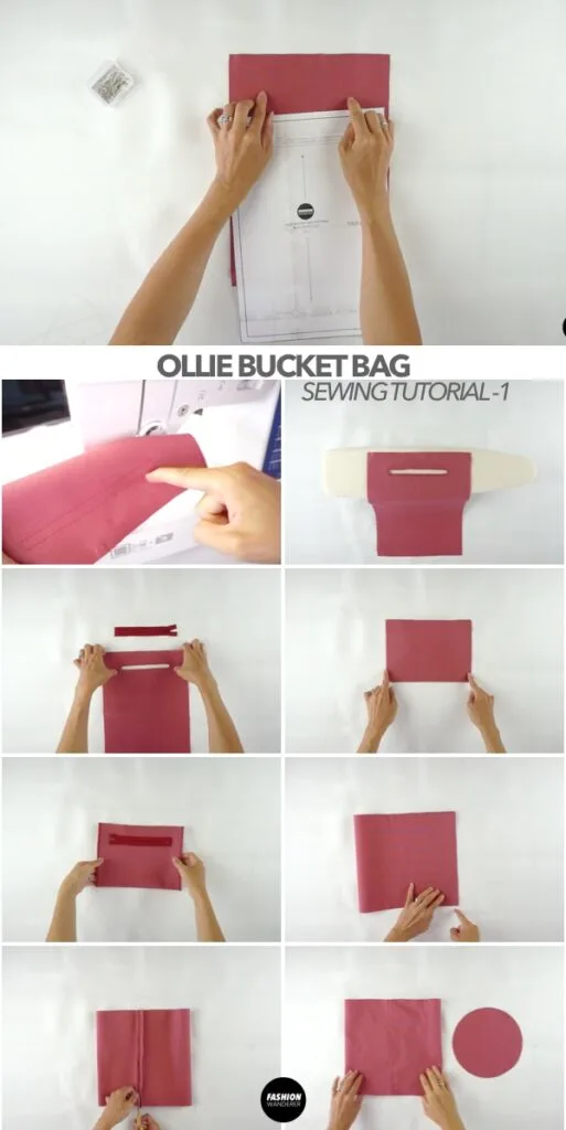 Ollie bucket bag inside zipper pocket tutorial