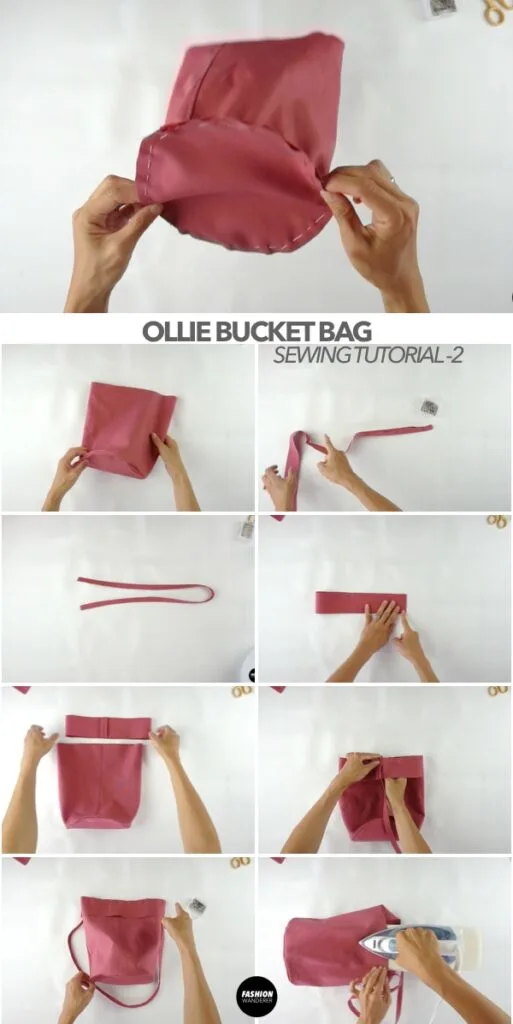 Ollie bucket bag shoulder strap tutorial