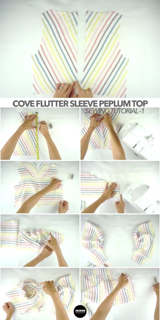 Cove top flutter sleeve tutorial