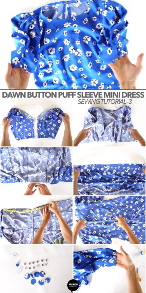 Dawn puff sleeve dress tutorial