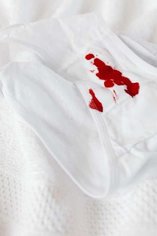 Blood stained clothes