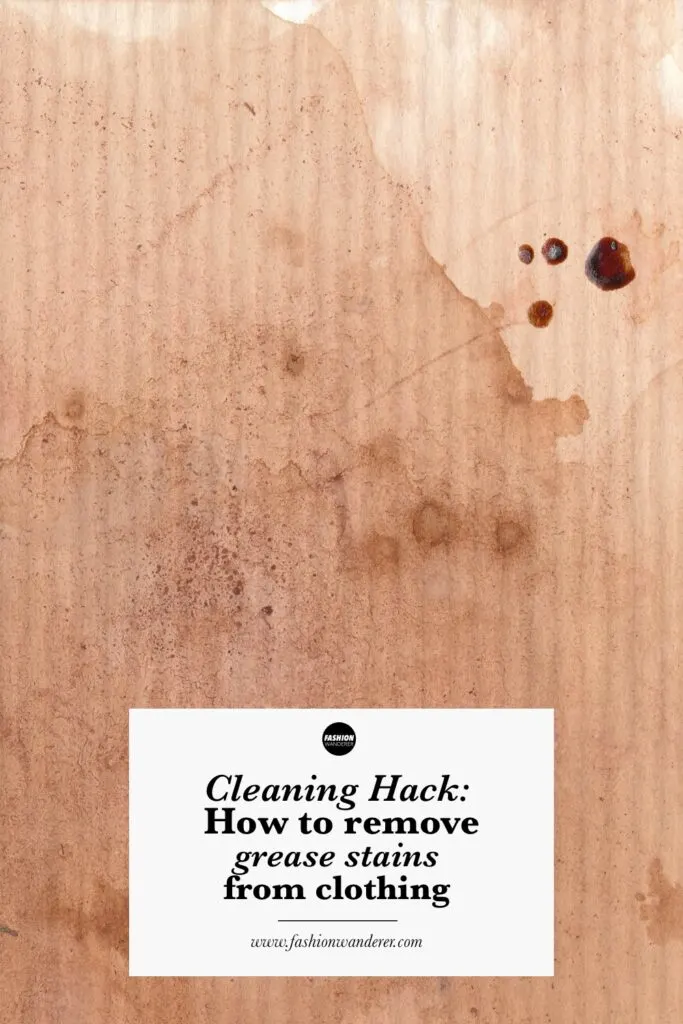 How to remove grease deals stains from clothes