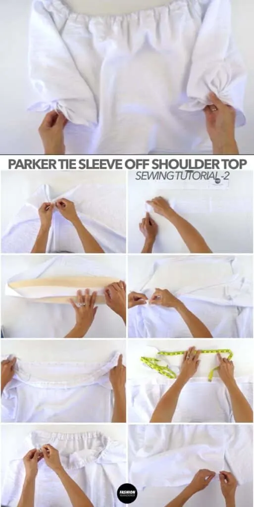 Parker Top off shoulder long sleeve tutorial