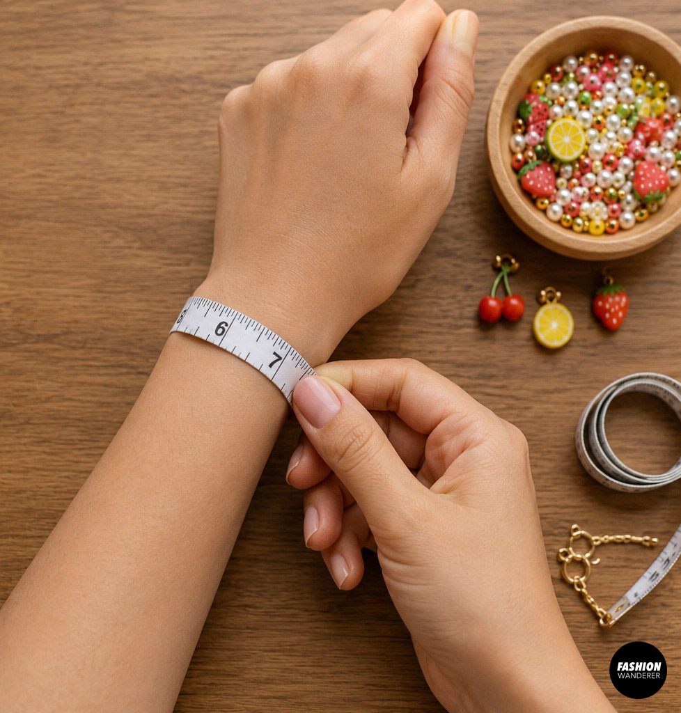 Step 1 is to measure your wrist from accurate bracelet sizing