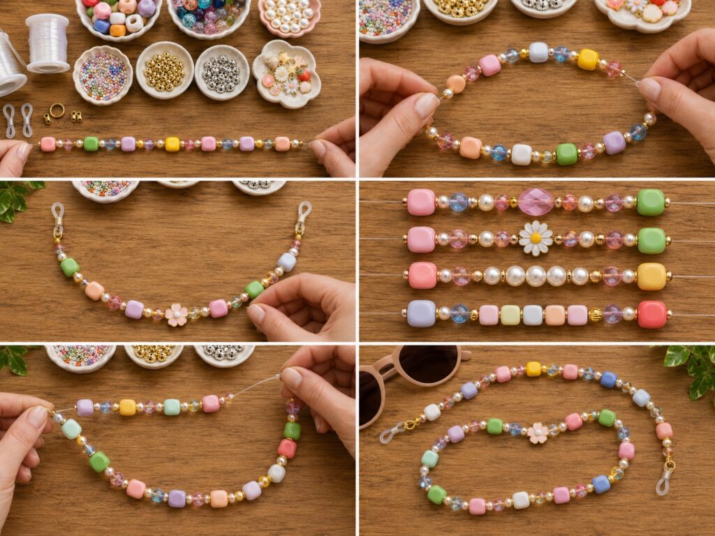 written summer fruit beaded charm bracelet pattern ideas for you to copy.